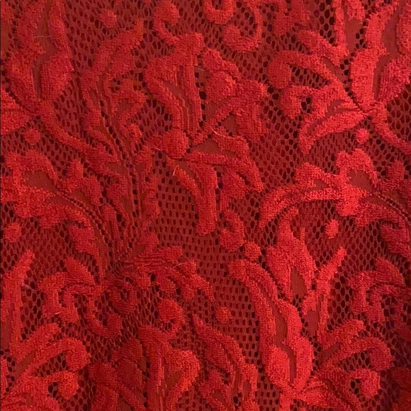 Red Lace Blouse - Picture 2 of 5
